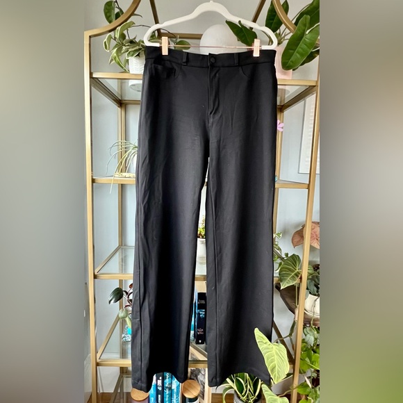 L’Agence Black Clayton Black High-Rise Wide-Leg Jeans - Picture 4 of 8